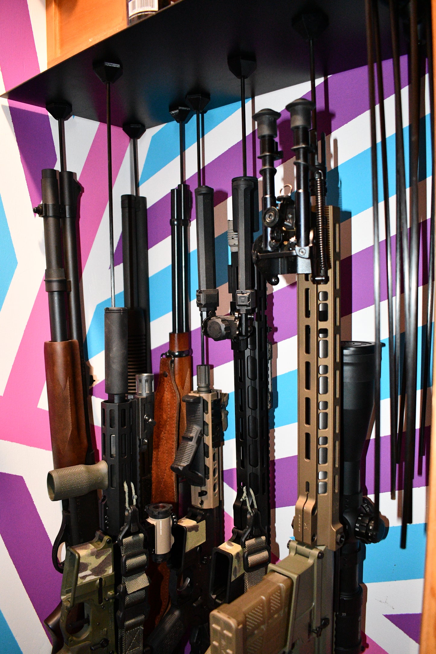 Magnetic Carbon Fiber Rifle Storage Rods