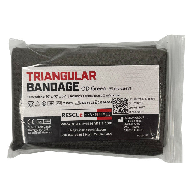 Rescue Essentials Triangular Bandage, 40” x 40” x 56”